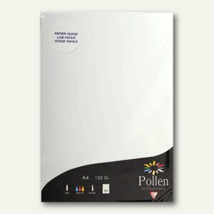 Clairefontaine Papier A4 120g Vergé ext Weiss 50Bl
