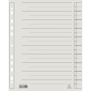 Exacompta Trennblatt Kraftkarton 230g grau