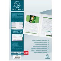 Exacompta Doppel Präsentationsmappe blau