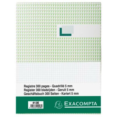 Exacompta Kladde A4 Leinen kariert 150Bl