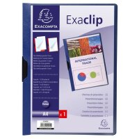 Exacompta Klemmmappe Exa-Clip 30Bl blau