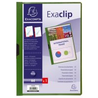 Exacompta Klemmmappe Exa-Clip 30Bl dunkelgrün