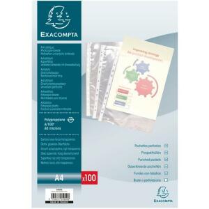 Exacompta Prospekthüllen A4 PP 100St glatt