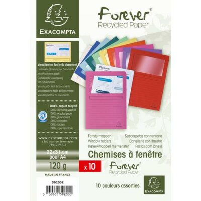 Exacompta Fenstermappe Forever 10Stk sort