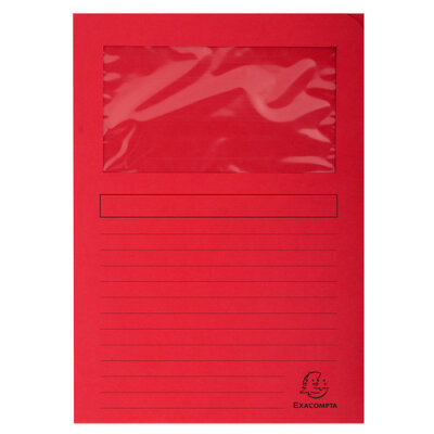 Exacompta Fenstermappe A4 25St Forever rot