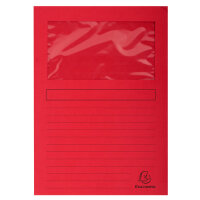 Exacompta Fenstermappe A4 25St Forever rot
