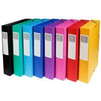 Exacompta Archivbox mE 60mm Manila 8farb sort