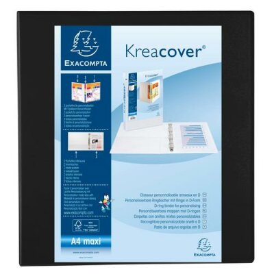 Exacompta Ringb A4 KC 3seit R 86mm 4R 60mm sw