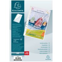 Exacompta Prospekthüllen A4 PP glatt 60µ 10St