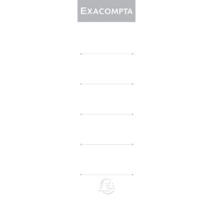 Exacompta 10Rückenschilder 52x190 EXAC