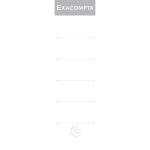 Exacompta 10Rückenschilder 52x190 EXAC