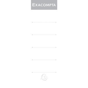 Exacompta 10Rückenschilder 57x190 EXAC
