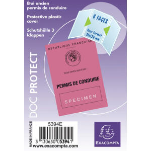 Exacompta Schutzhülle 85x124 3 Taschen 10St