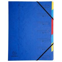 Exacompta Ordnungsmappe A4 7tlg blau