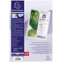 Exacompta Schutzhülle A4 Klett Seit30mm 10St