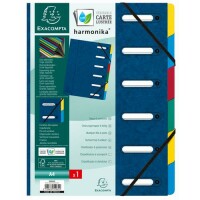 Exacompta Ordnungsmappe 6Tlg A4 Harmonika bl