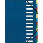 Exacompta Ordnungsmappe A4 12tlg Harmon blau