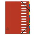 Exacompta Ordnungsmappe A4 12tlg Harmon rot