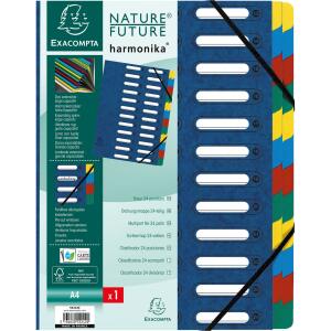 Exacompta Ordnungsmappe A4 24tlg Harmon blau