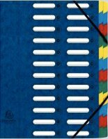 Exacompta Ordnungsmappe A4 24tlg Harmon blau