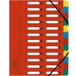 Exacompta Ordnungsmappe A4 24tlg Harmon rot