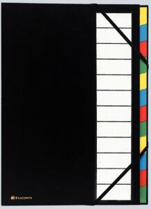 Exacompta Ordnungsmappe Ordo 12tlg schwarz
