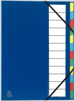 Exacompta Ordnungsmappe Ordo 12tlg blau