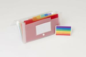 Exacompta Fächermappe Crystal 7tlg tr-weiss