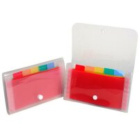 Exacompta Fächermappe Crystal 6tlg tr-weiss