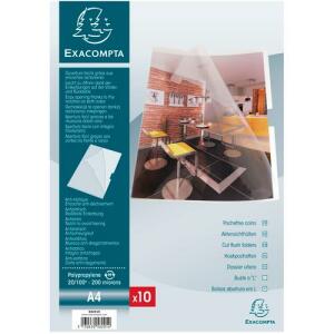 Exacompta Aktsichth A4 PP gl 200µ 10St trans