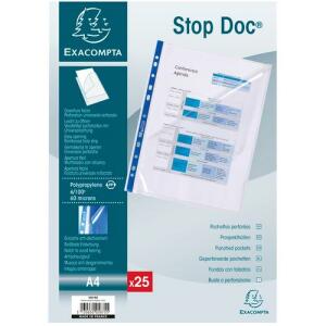 Exacompta Pro-hül StopDoc A4 PP gl 60µ 25 St