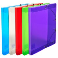 Exacompta Archivbox A4 PP Crystal 25mm sort