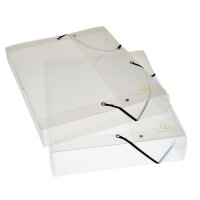 Exacompta Archivbox Chrytal A4 PP 60mm Kristall