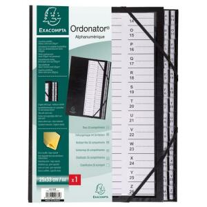 Exacompta Ordnungsmappe Ord 26tlg A-Z sw