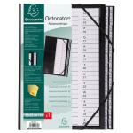 Exacompta Ordnungsmappe Ord 26tlg A-Z sw