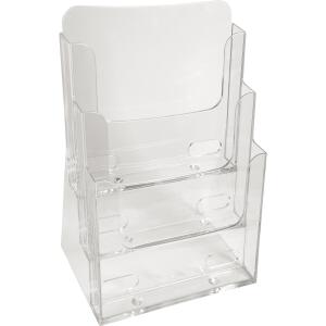 Exacompta Prospekthalter A4 3F Pres. glasklar