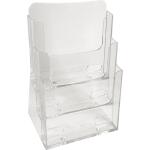 Exacompta Prospekthalter A4 3F Pres. glasklar
