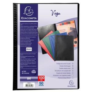 Exacompta Sichtmappe VEGA blickdicht 50 Hü sw