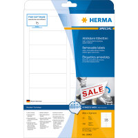 Herma Etiketten ablösbar 88,9 x 33,8 mm weiss 25 Bl...