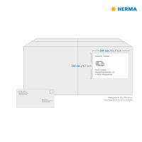 Herma Etiketten ablösbar 210 x 297 mm weiss 25 Bl 25 Etik. LaserInkCopy