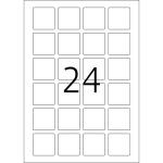 Herma Etiketten ablösbar 40 x 40 mm weiss 25 Bl 600 Etik. LaserInkCopy