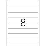 Herma Ordnerrückenschilder ablösbar 192 x 34 mm weiss 25 Bl 200 Etik. LaserInkCopy