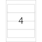 Herma Ordnerrückenschilder ablösbar 192 x 59 mm weiss 25 Bl 100 Etik. LaserInkCopy