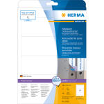 Herma Ordnerrückenschilder ablösbar 192 x 59 mm weiss 25 Bl 100 Etik.