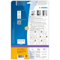 Herma Ordnerrückenschilder ablösbar 297 x 38 mm weiss 25 Bl 125 Etik. LaserInkCopy