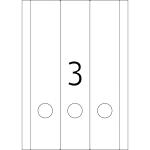 Herma Ordnerrückenschilder ablösbar 297 x 59 mm weiss 25 Bl 75 Etik. LaserInkCopy