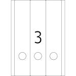 Herma Ordnerrückenschilder ablösbar 297 x 61 mm weiss 25 Bl 75 Etik.