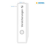 Herma Ordnerrückenschilder ablösbar 297 x 61 mm weiss 25 Bl 75 Etik.