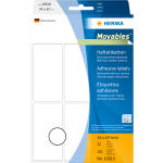 Ablösbare Vielzwecketiketten 34 x 67 mm, weiß,...