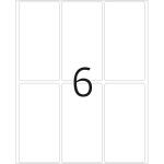 Herma Vielzwecketiketten ablösbar 34 x 67 mm weiss 24 Bl 144 Etik. Handbeschriftung